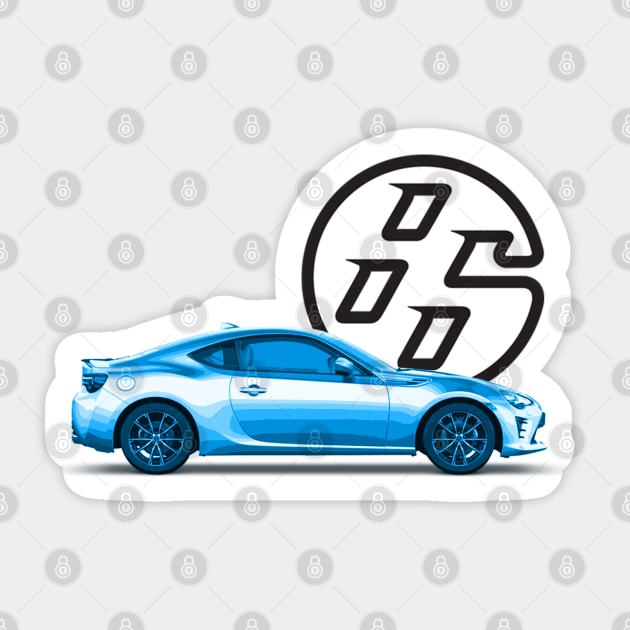 GT86 Body Blue Sticker by CharlieCreator